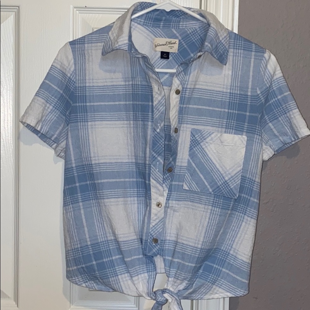 Plaid top